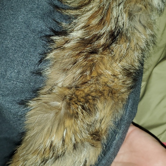 W's XS Woolrich Wool, Down, Real Fur Coat - Picture 9 of 14